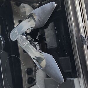 Black fabric Stuart Weitzman mules size 6 1/2